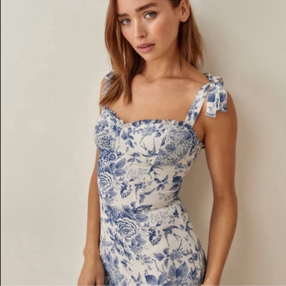 Reformation Nikita Dress in Pompadour - Picture 8 of 15